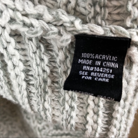 Moon & Madison Chunky Crop Cable Knit Sweater Boho Minimalist Cozy Fall Winter - Picture 6 of 6